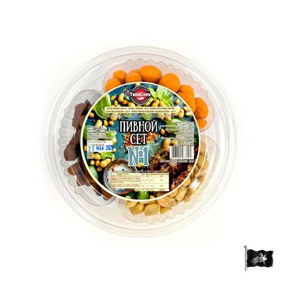 Пивной сет №1 (Соль, Барбекю, Холодец Хрен) 140гр.
