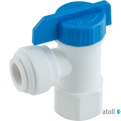 Запорный кран для накопительных баков atoll CV1164 (3/8ц х1/4рв)