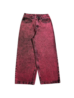 Джинсы Beekt Y2K Bordo