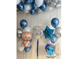 Сет из шаров на выписку Малыш