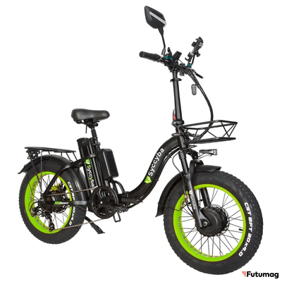 Электровелосипед Syccyba H2 DUAL зеленый
