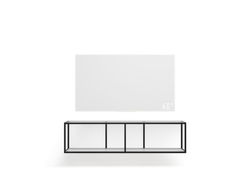 Тумба TV stand lite black прозрачное стекло