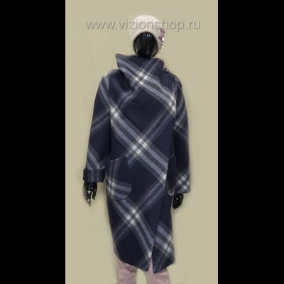 Пальто  весна в клетку Арти мода Arti moda 107