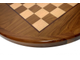 Столешница из шпона ореха с печатью шахматы - круглая
