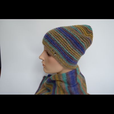 Разноцветная фиолетовая шапка Vizio Италия 8013 CY