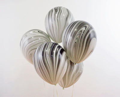 Шар 28 см "Супер Агат" МИКС