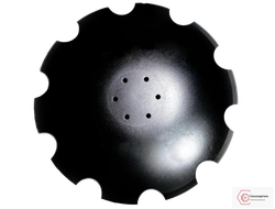 Диск бороны JOKER 00311103 620х6 Диаметр 620 мм, толщина 6 мм, 6 отверстий диаметром 13 мм на расстоянии 125 мм. Борсодержащая сталь 30MnB5.