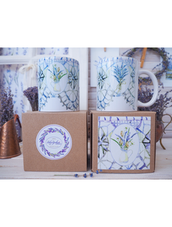 Кружка "Лавандовые кружева №4"