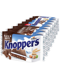 Вафельное печенье  Шторк Кноперс Блек энд Вайт 25гр (24)