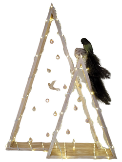 Композиция светящаяся Геометия с Хрустальной Птицей  88*70*20см. (Аренда)