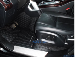 3D коврики в салон Range Rover из экокожи