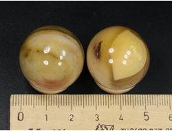 Шар Яшма мукаит (моокаит) в ассортименте, Австралия (25-26 мм, 22-23 г) №25815