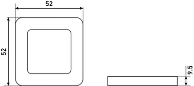 Сантехническая завертка к ручкам АЛЛЮР АРТ BK-S1 BT/BT(411414) черн.титан/черн.титан  [53957]