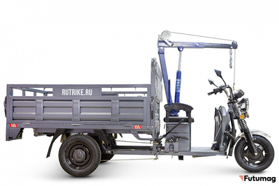 Грузовой электротрицикл Rutrike D4 NEXT с краном 1800 60V1200W