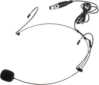 Микрофон конденсаторный головной NADY HM-20U + Mini-XLR connector 1 м (черный)