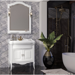 Мебель для ванной Opadiris Лоренцо 80 белый без патины