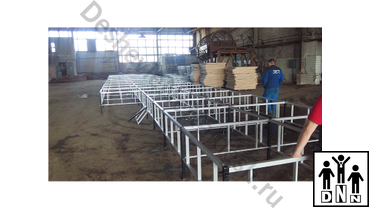 Помост для борцовских ковров. Производство