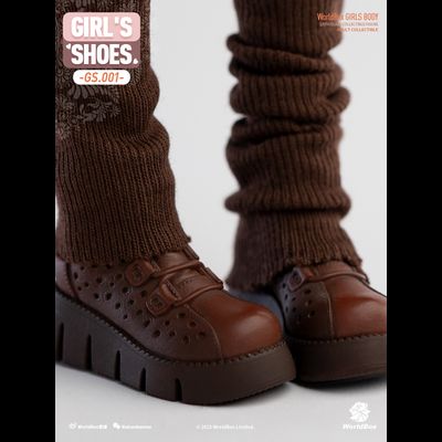 Женские ботинки (коричневые) 1/6 Clothing set Shoes (gs001) - Worldbox