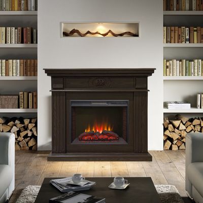 Электрокамин Бруклин AO с очагом Sparta 25.5 LED