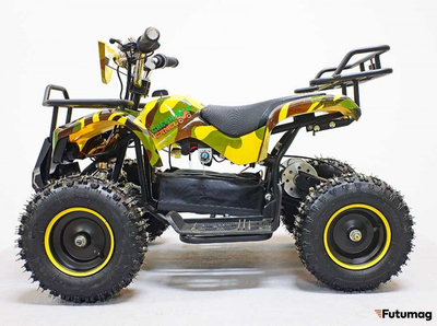 Квадроцикл GreenCamel Гоби K21 (30 Ah 36V 800W R6 Цепь) Армейский желтый