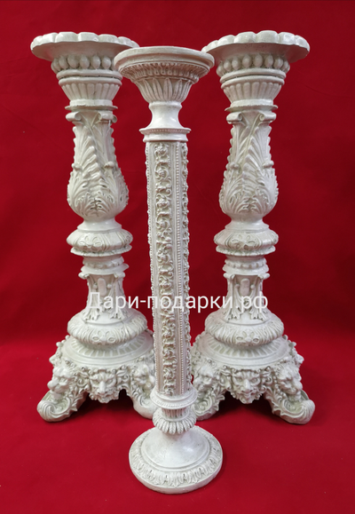 Подсвечник античный 45*20см   1,6 кг   полистоун Россия  1770-013060
