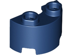 Cylinder Half 1 x 2 x 1, Dark Blue (68013 6384911)
