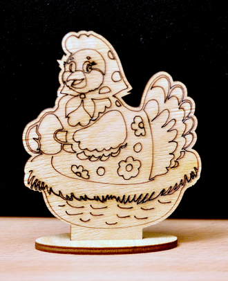 Курочка-ряба из дерева