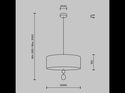 Подвесной светильник Glamping, MOD437PL-05B