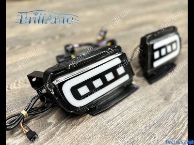 Противотуманки Toyota Land Cruiser Prado 150 LED черные (3 режима)