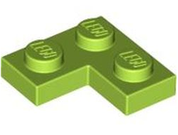 Plate 2 x 2 Corner, Lime (2420 / 4210207 / 4633822)