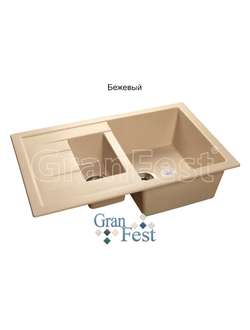 Керамическая мойка Granfest Гранфест GF-Q775KL реверсивная 2 секционная мойка