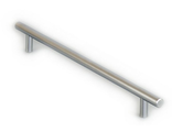 Ручка рейлинговая D12мм 160 мм/210 мм, матовый хром