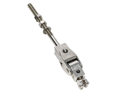 Шарнирный подвес для качелей гнездо KBT повышенной прочности, сквозной, нерж. сталь (длина болта 220 мм), арт. 817.002.021.001