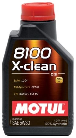 Motul 8100 X-clean 5W30 масло моторное синт 1л