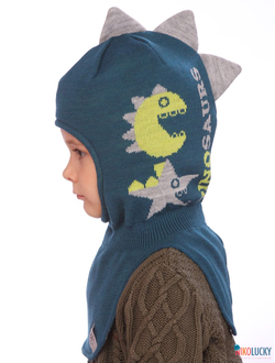 Шапка-шлем  21101-04, цвет сине-морской,серый, р. 52-54