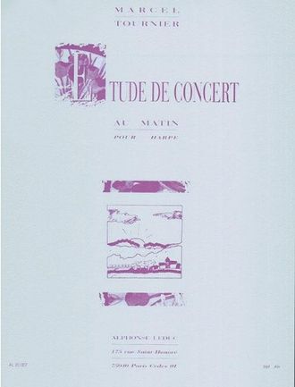 Tournier, Marcel Etude de concert pour harpe