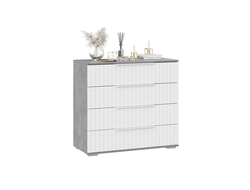 Спальня ХИЛТОН - Комод Ателье светлый/Белый