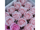 УЦЕНКА МИКС Розы из мыла 41 шт Малиновый (1/2) (3 шт) - Розовый (19 шт) - Светло-розовый (19 шт) (см. доп. фото)