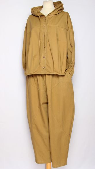 Костюм Бохо "Хлопок строчки1" мокко до р.54