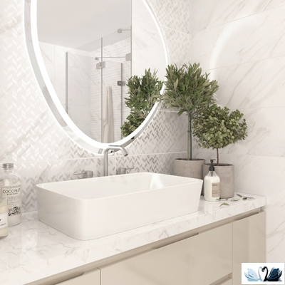 Декор керамический Gracia Ceramica Celia white decor 25 х 60 см