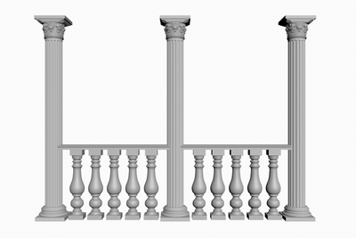 балюстрада балясин BL-018 с колоннами