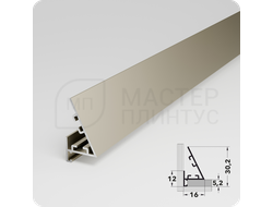Микроплинтус АПЛ 01 производства Лука, длина 2,4м. цвет черный