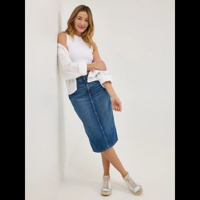 Юбка Lee® Legendary Back Slit Denim Skirt