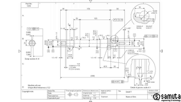 Технический чертеж построен на основе международного стандарта ISO.