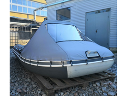 Тент носовой с окном для лодки Таймень NX 3600 НДНД PRO графит