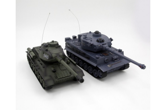 Танковый бой на радиоуправлении T34 vs Tiger Predator / 1:28