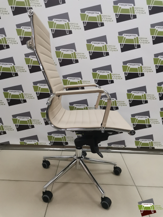 Кресло руководителя Everprof Rio M Экокожа Бежевый