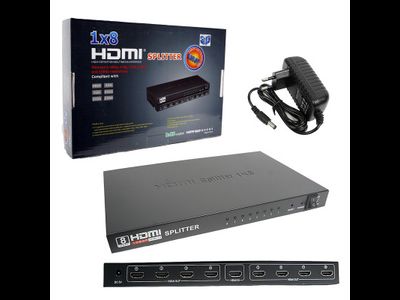 Разветлитель H139 HDMI Splitter 1x8 port (Black)
