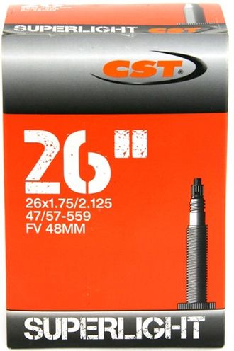 Камера CST Superlight, 26x1.75/2.125” (47/57-559), Presta 48 мм