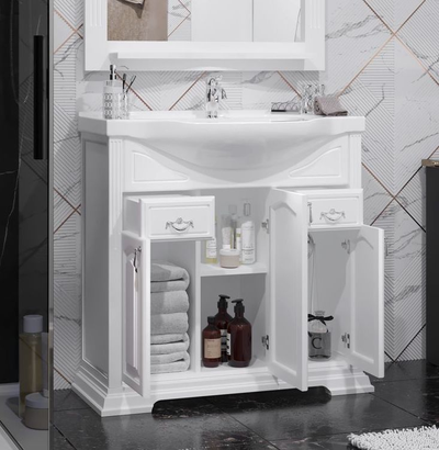 Мебель для ванной Opadiris Риспекто 85 белый матовый